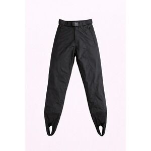 Vintage Sportina Black Ski Pants Women's 12 Made in Korea Insulated Snow Pants